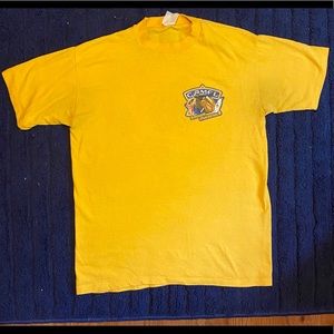 Vintage 1980s Joe Camel Cigarettes T Shirt Yellow